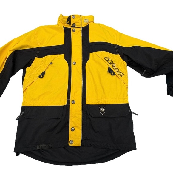 Ski-Doo Men’s Bombadier 3 In 1 Snowmobiling Jacket Yellow/Black Size Medium - Picture 2 of 12
